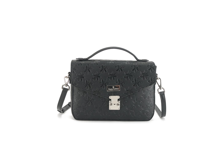 Satchel Alice Tiare Embossed Black