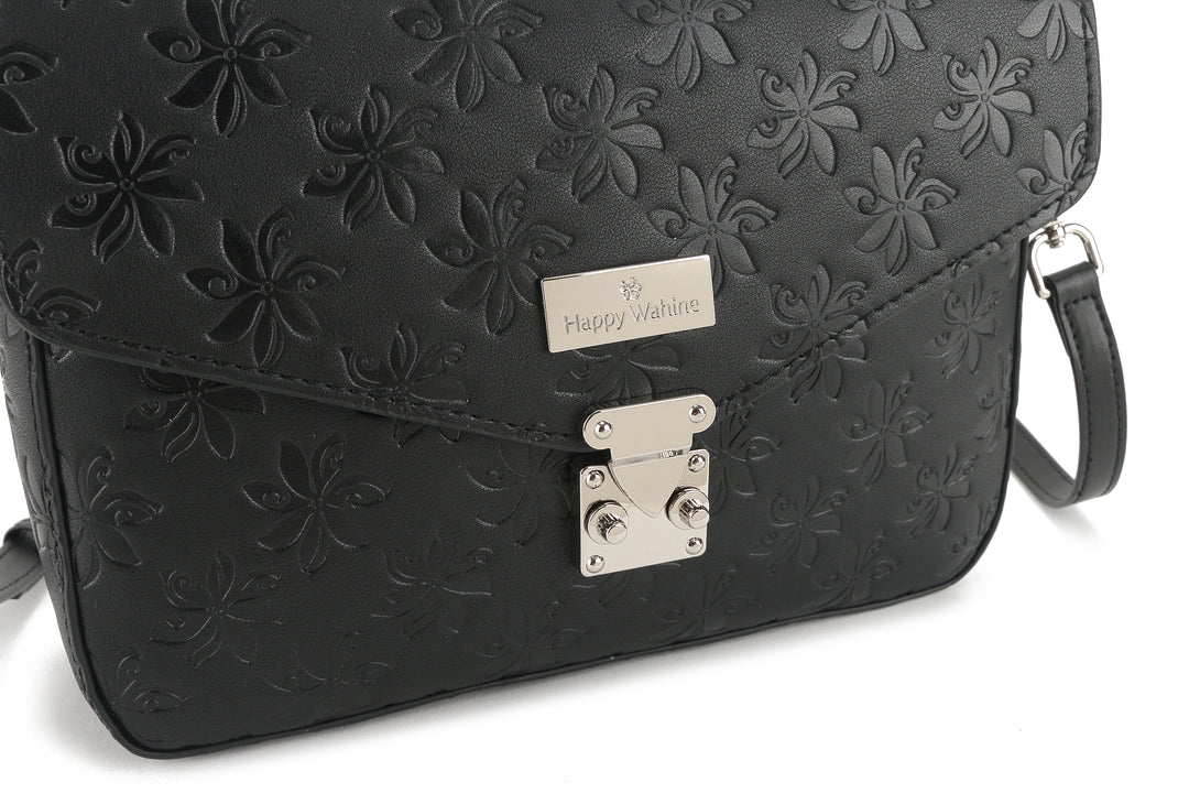 Satchel Alice Tiare Embossed Black