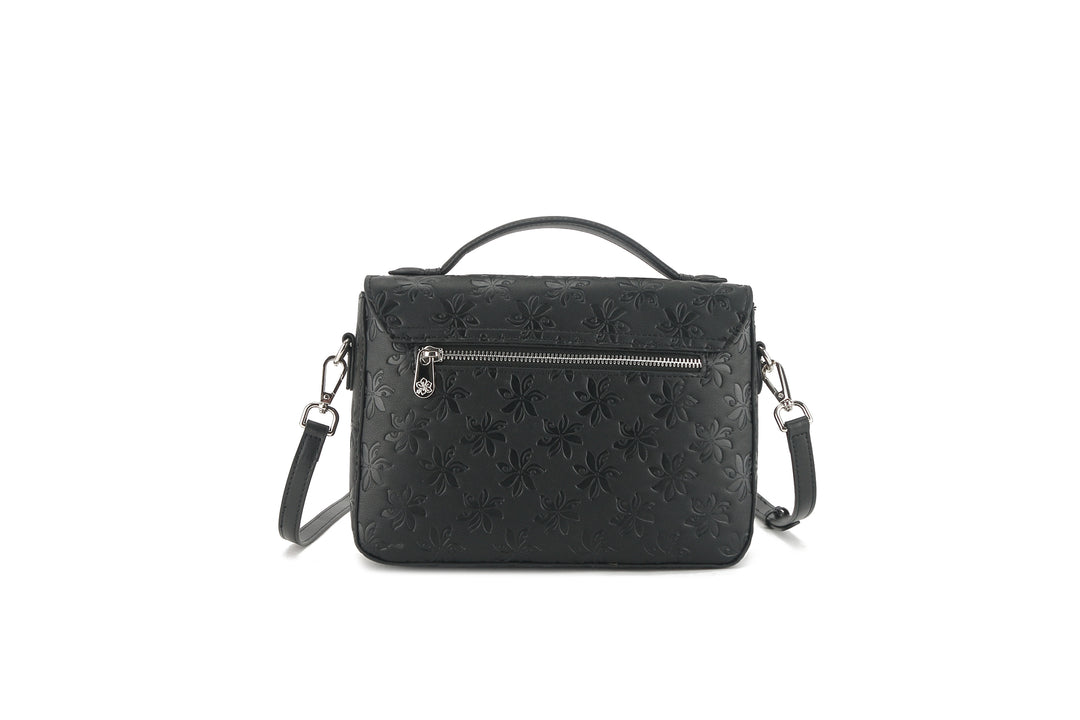 Satchel Alice Tiare Embossed Black