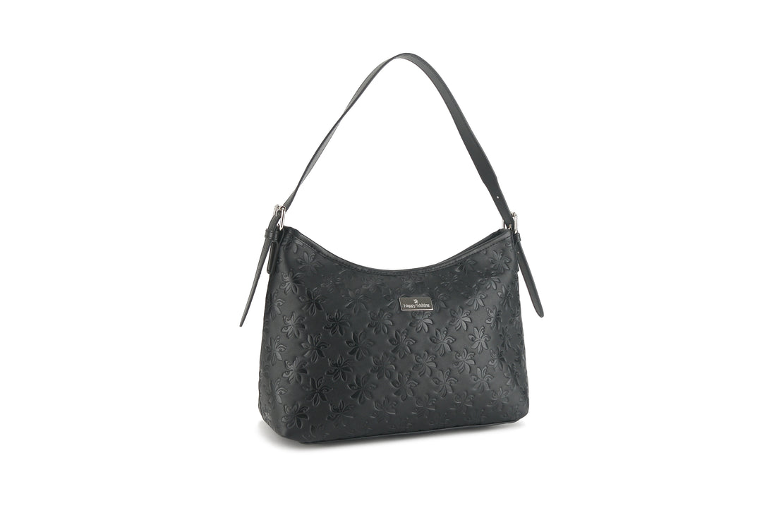 Shoulder Bag Edith Tiare Embossed Black