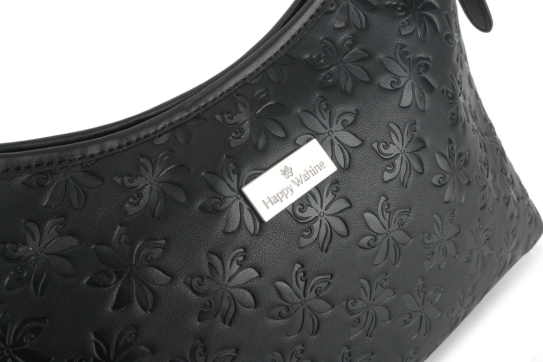Shoulder Bag Edith Tiare Embossed Black