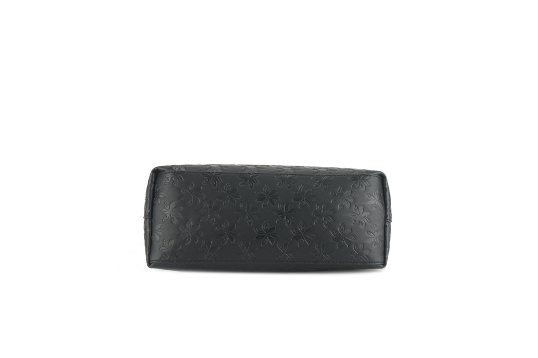 Shoulder Bag Edith Tiare Embossed Black