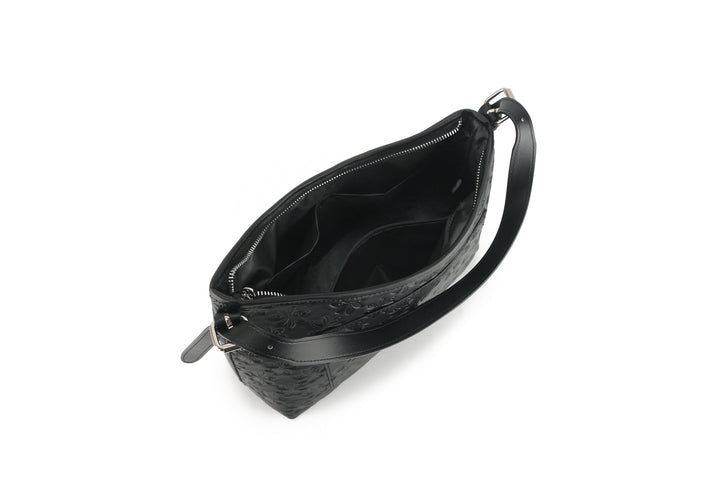 Shoulder Bag Edith Tiare Embossed Black