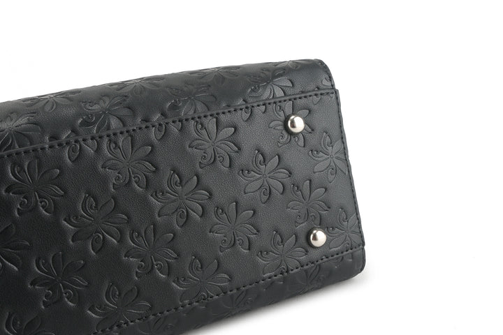 Tote Elizabeth Tiare Embossed Black