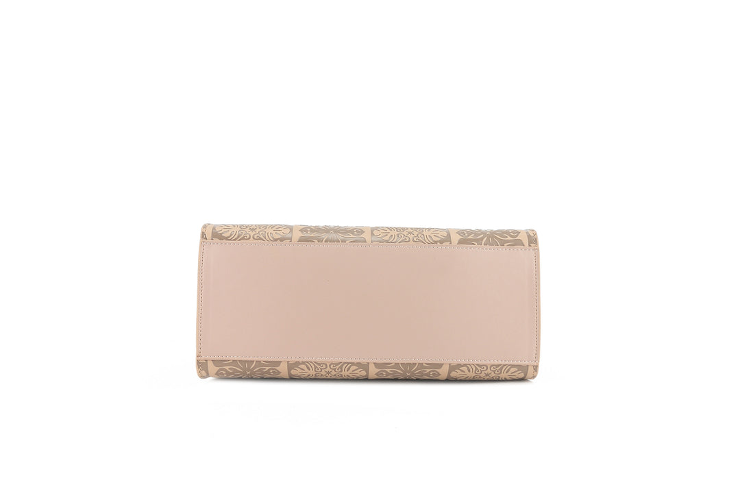 Satchel Gigi Quilt Embossed Beige