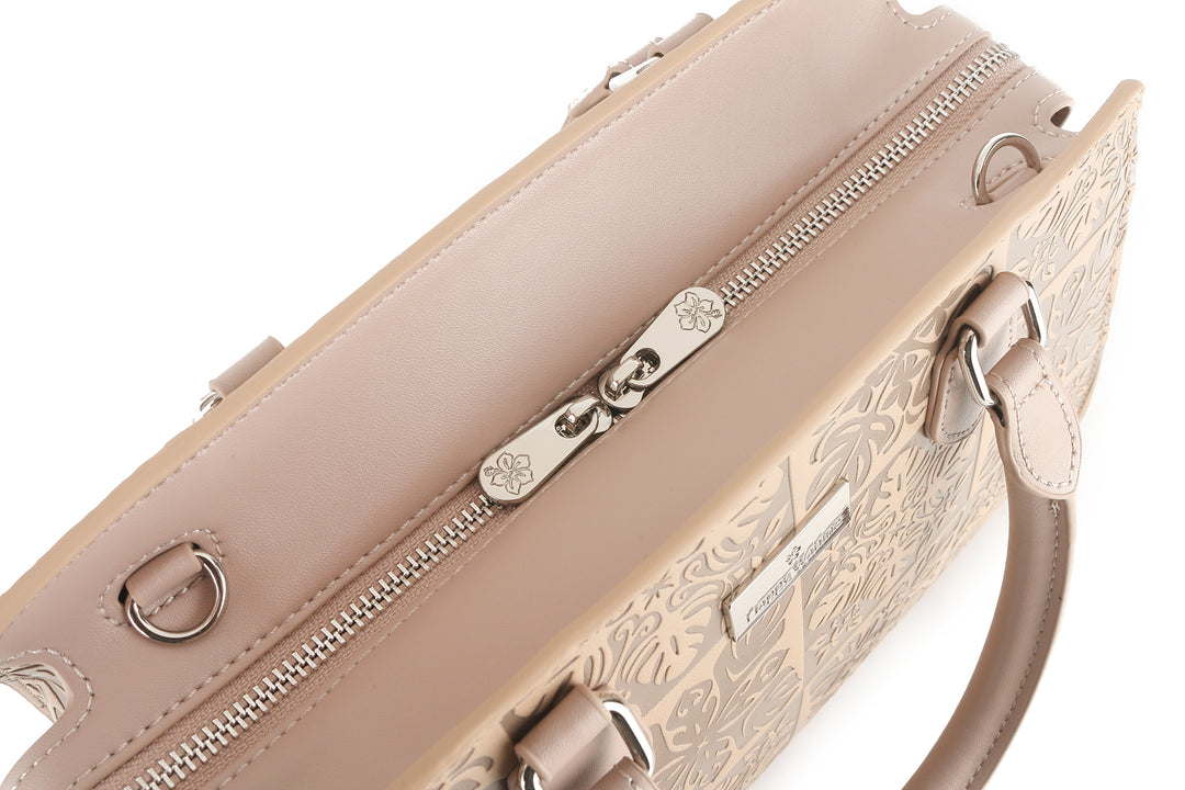 Satchel Gigi Quilt Embossed Beige