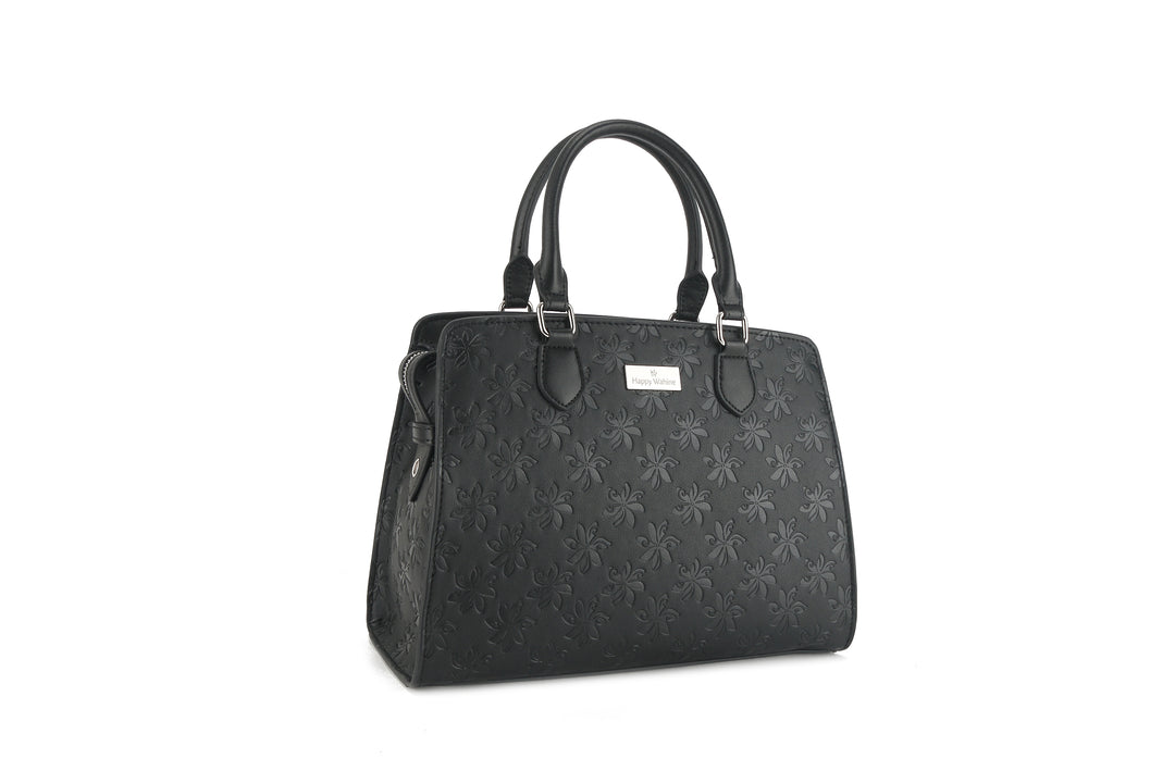 Satchel Gigi Tiare Embossed Black