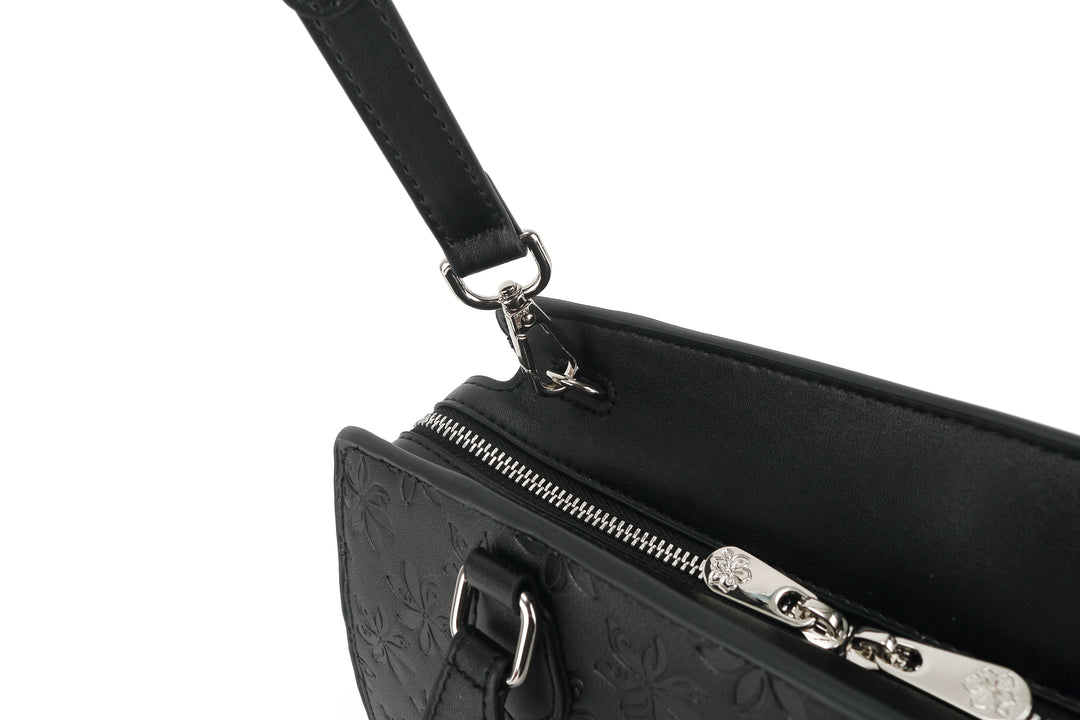 Satchel Gigi Tiare Embossed Black