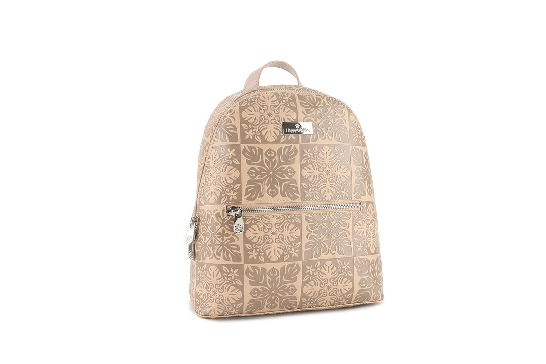 Backpack Tiffany Quilt Embossed Beige