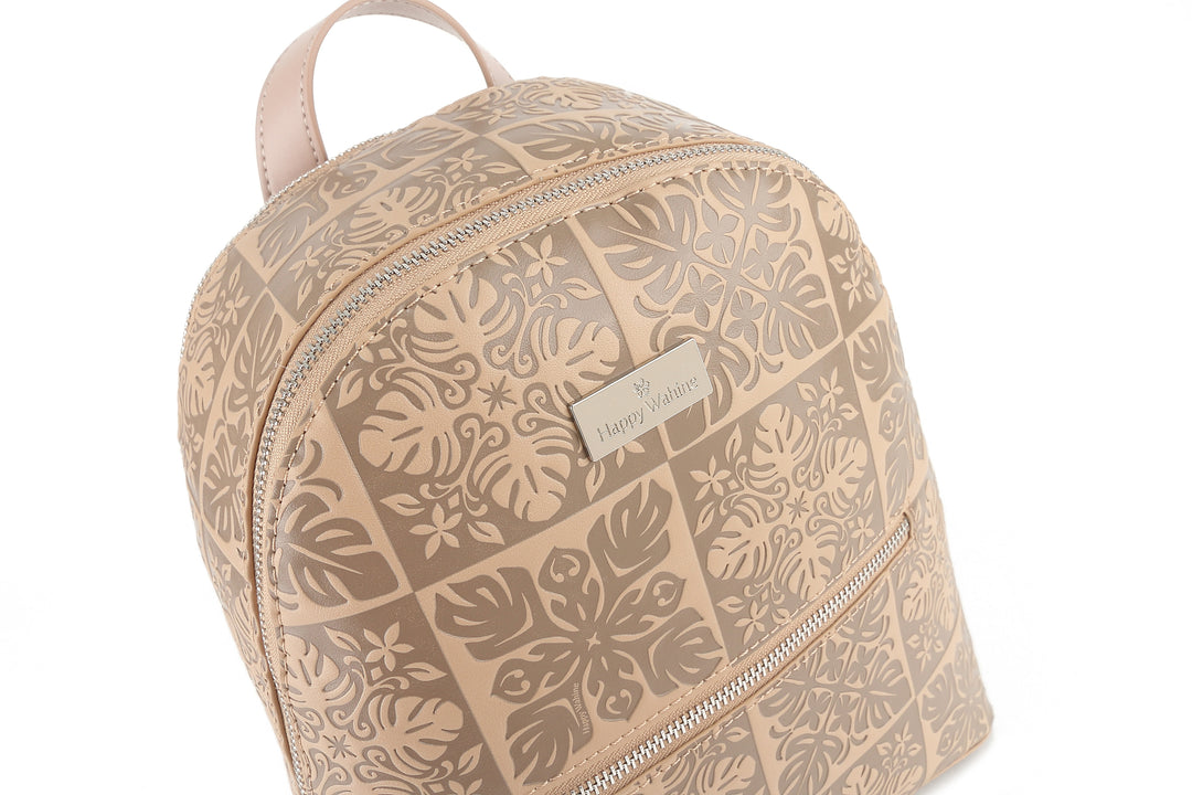 Backpack Tiffany Quilt Embossed Beige