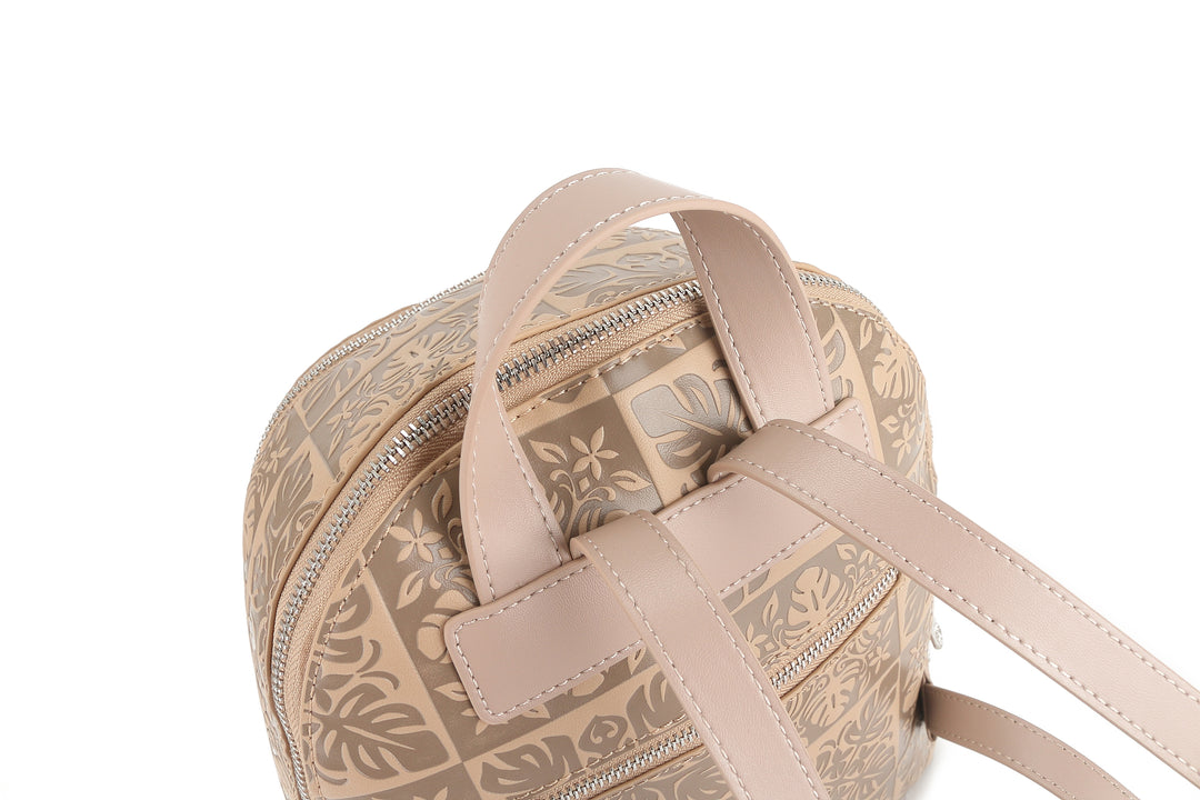 Backpack Tiffany Quilt Embossed Beige