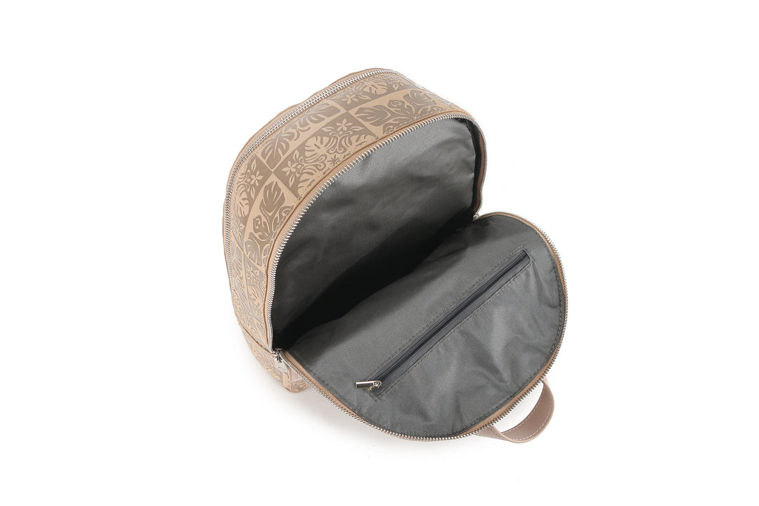 Backpack Tiffany Quilt Embossed Beige