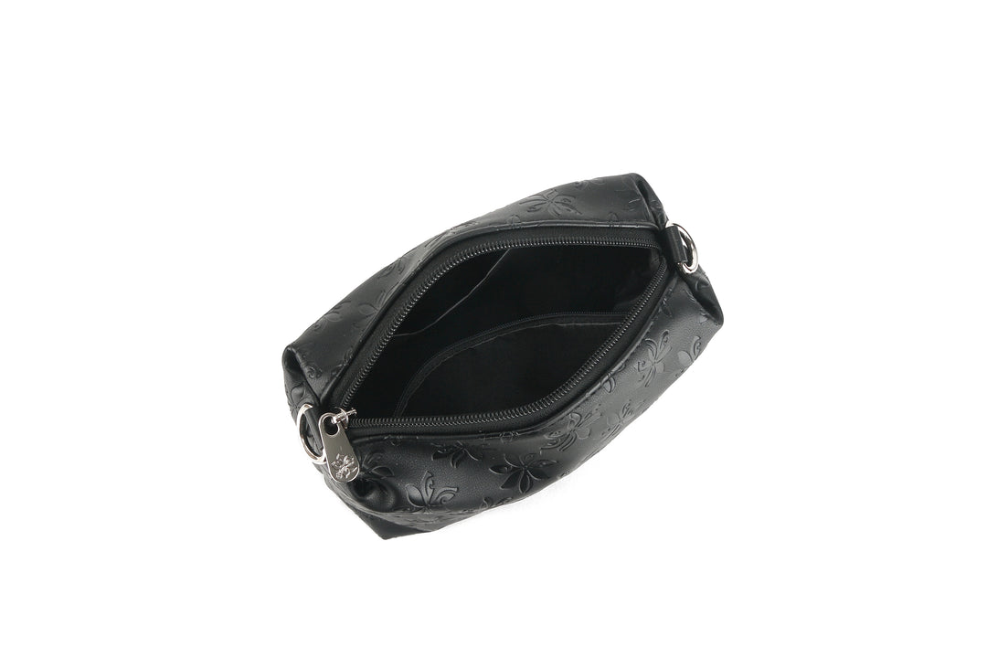 Reversible Tote Nancy Small Tiare Embossed Black