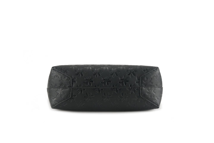 Reversible Tote Nancy Large Tiare Embossed Black