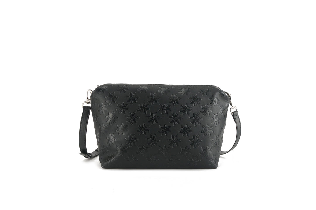 Reversible Tote Nancy Large Tiare Embossed Black