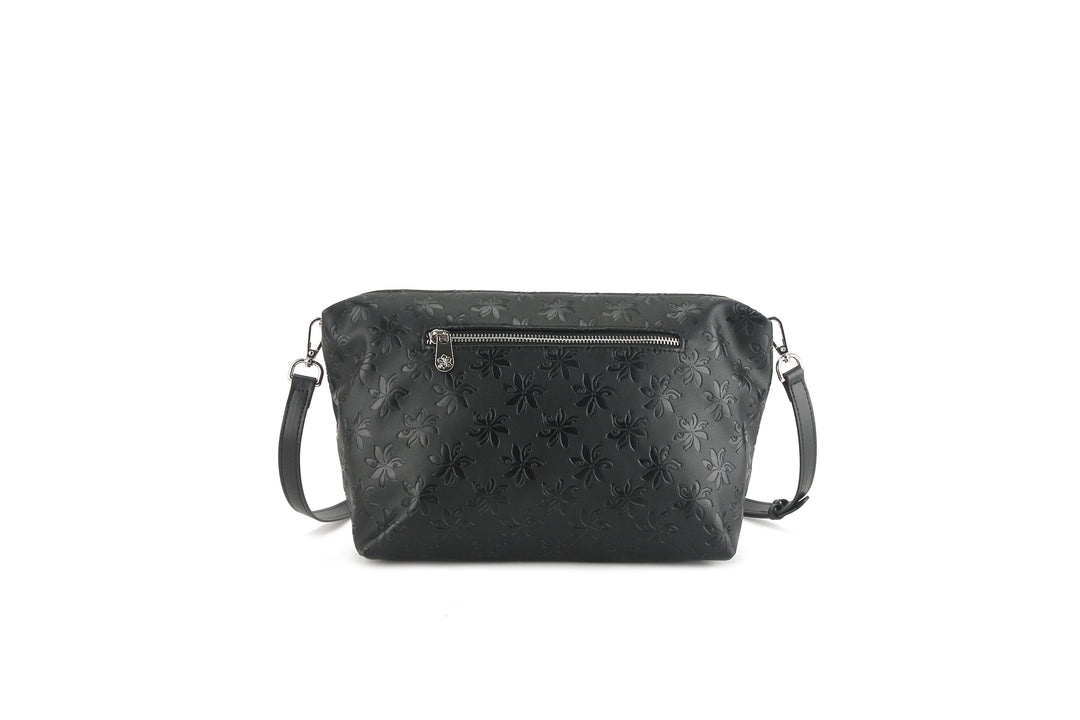 Reversible Tote Nancy Large Tiare Embossed Black