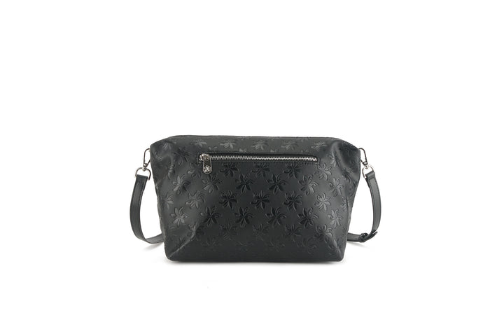 Reversible Tote Nancy Large Tiare Embossed Black
