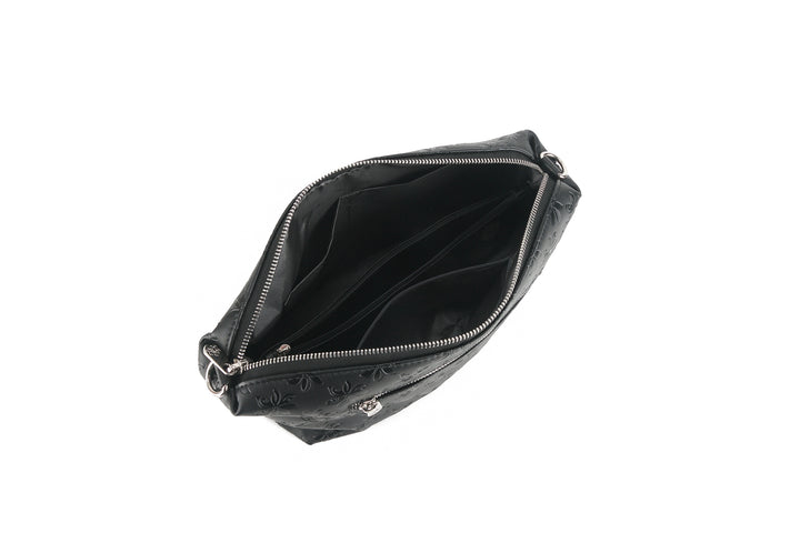 Reversible Tote Nancy Large Tiare Embossed Black