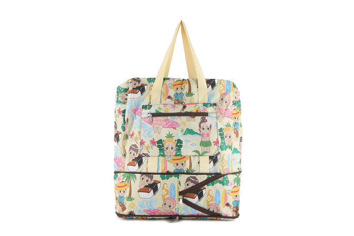 Foldable Duffle Bag Sophie Aloha Angels Yellow