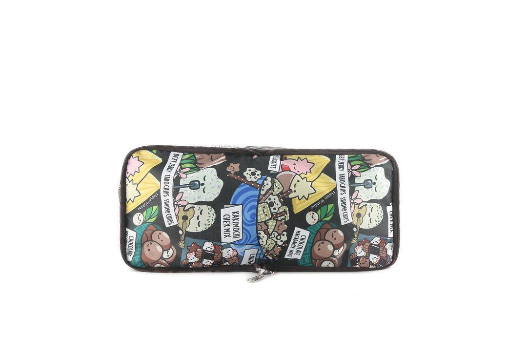 Foldable Duffle Bag Sophie Local Snacks Black