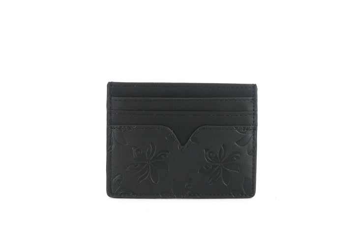 Card Case Meilany Tiare Embossed Black