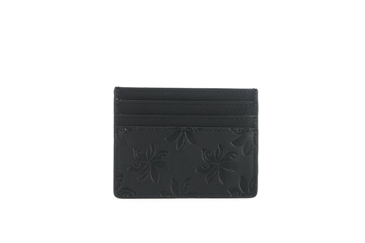 Card Case Meilany Tiare Embossed Black