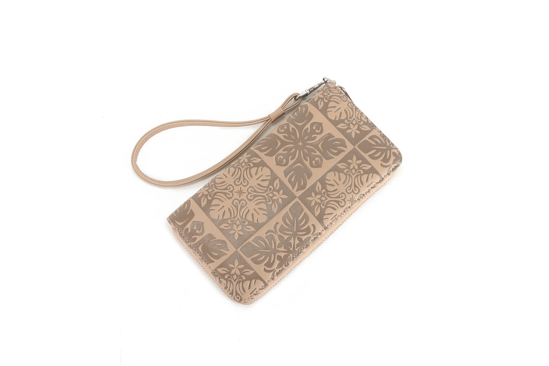 Wallet Kaylee Quilt Embossed Beige