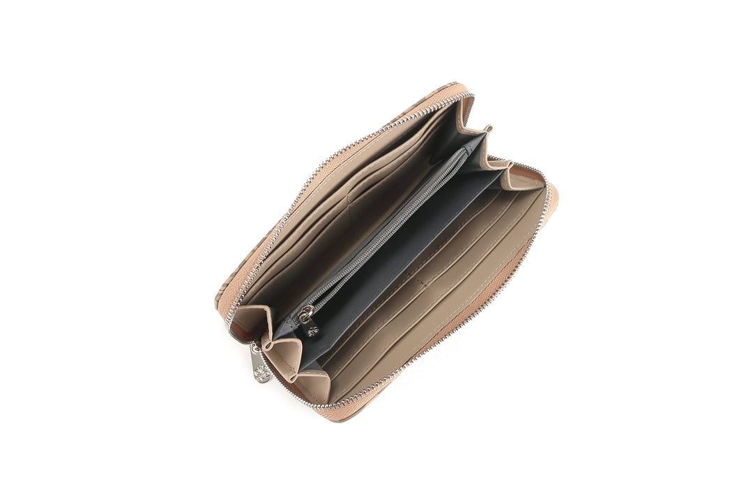 Wallet Kaylee Quilt Embossed Beige