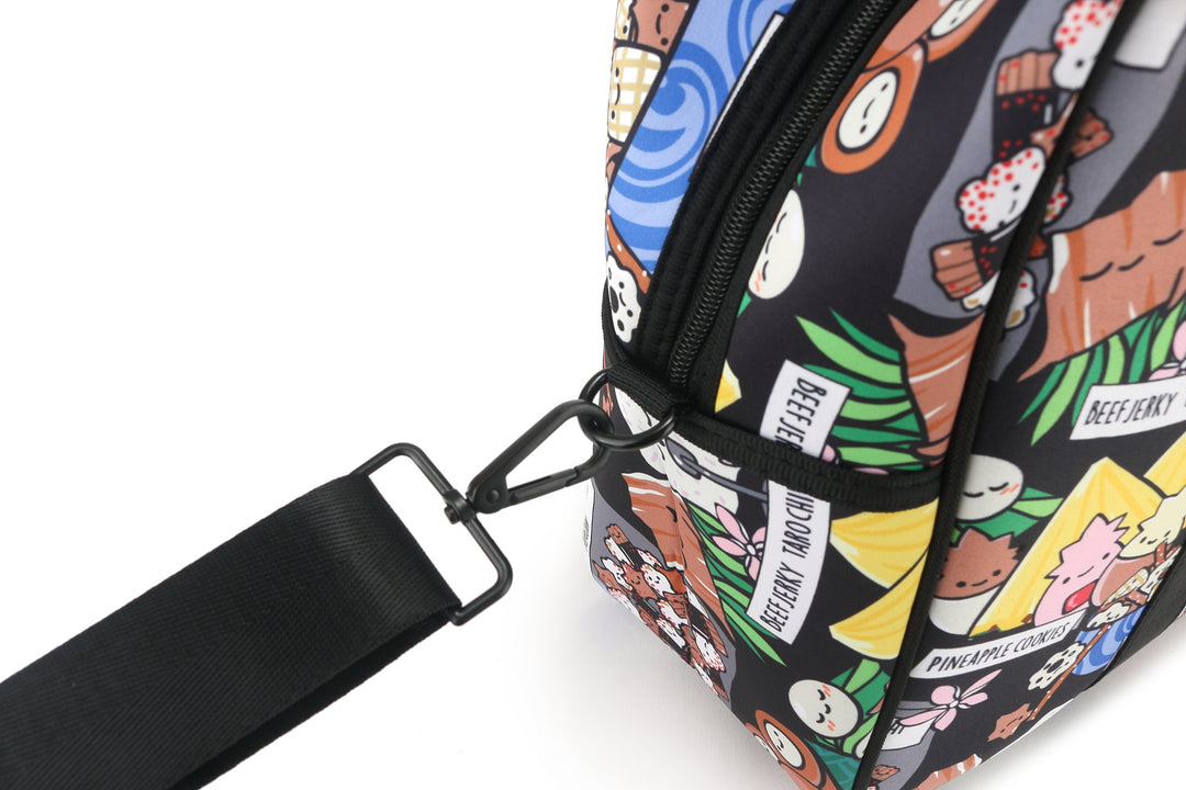 Gym Bag Local Snacks Black