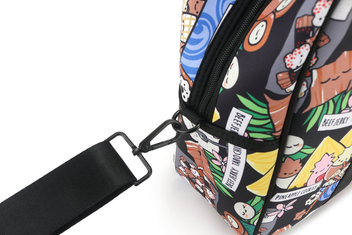 Gym Bag Local Snacks Black