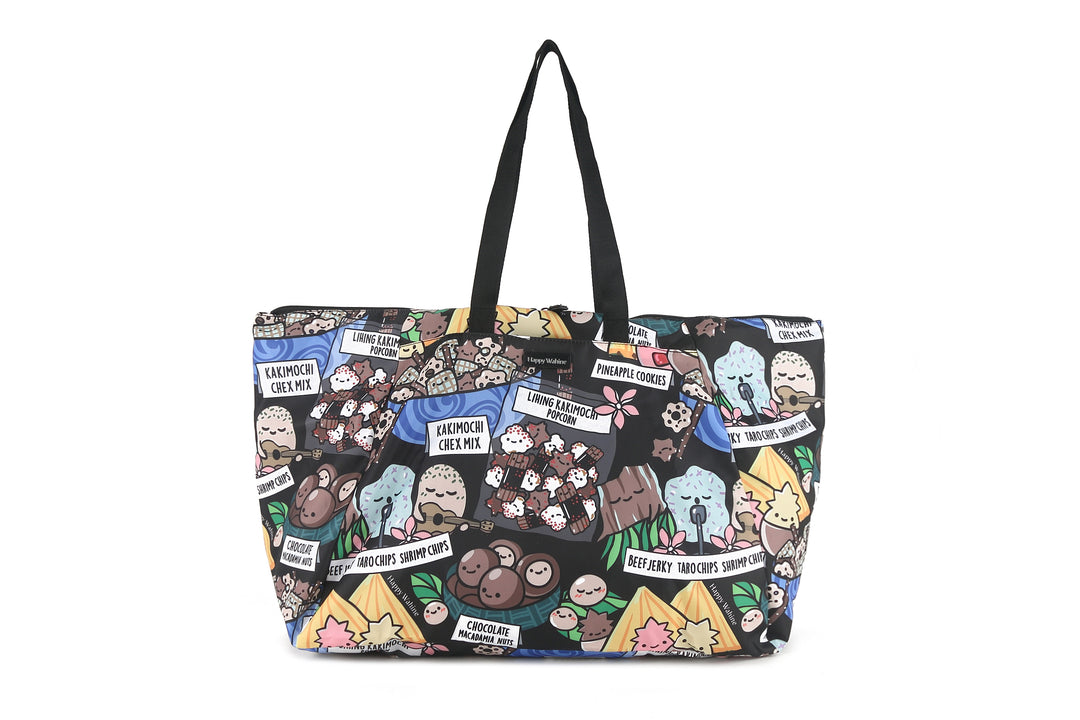 Tote Tomoko Local Snacks Black