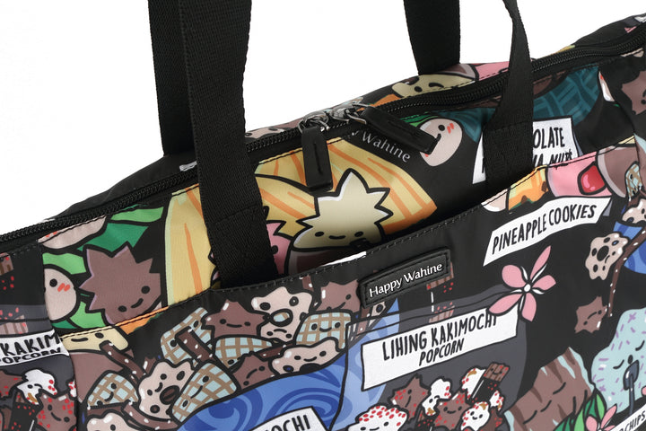 Tote Tomoko Local Snacks Black