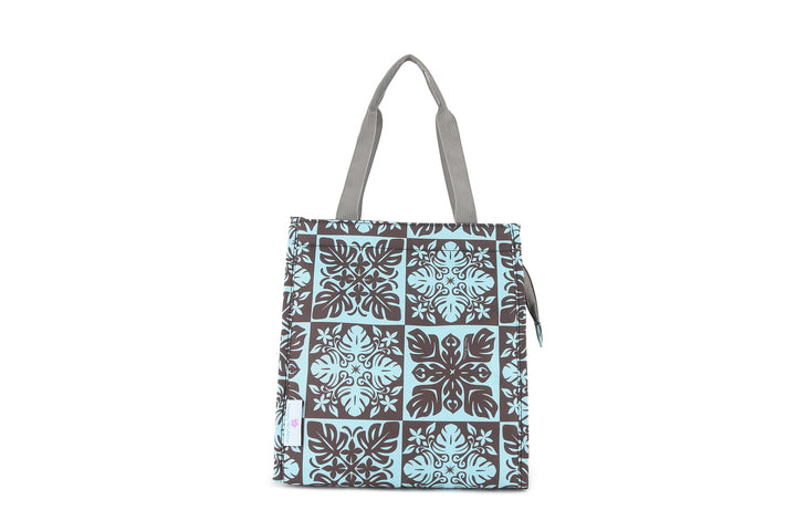 Lunch Tote Insulated Small Quilt Blue