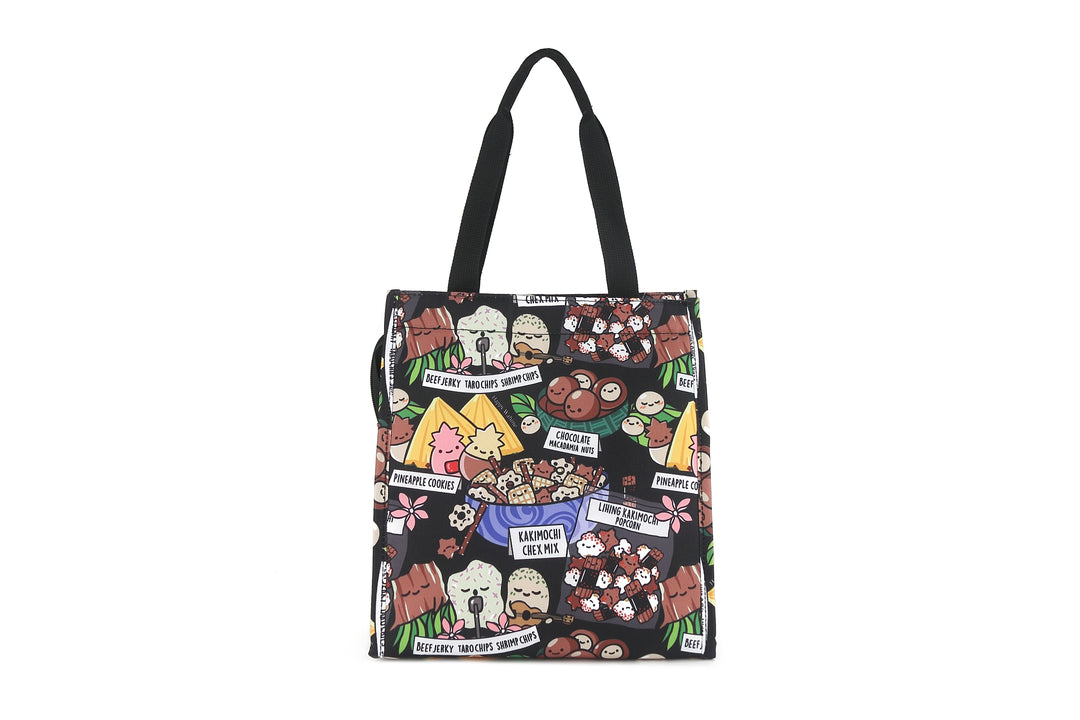 Lunch Tote Insulated Small Local Snacks Black