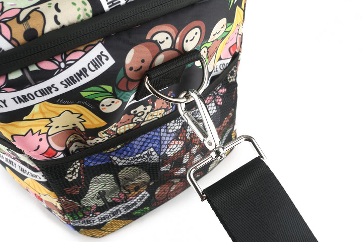 Cooler Tote Large Local Snacks Black