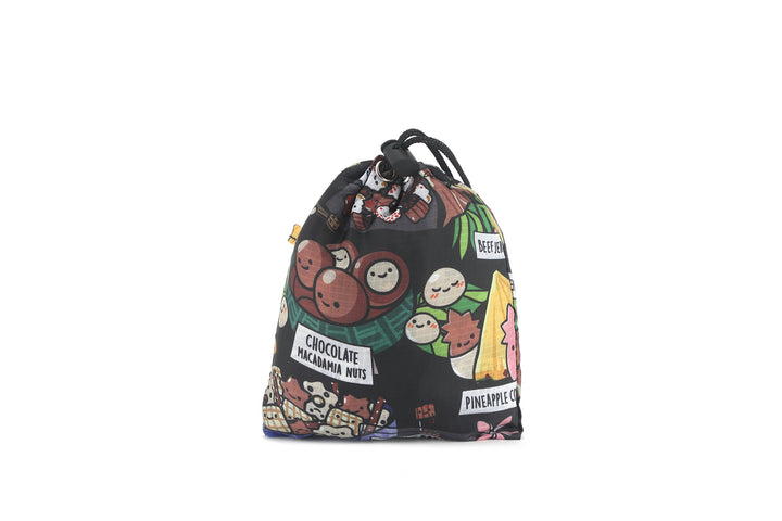 Foldable Bag Jacqueline Local Snacks Black