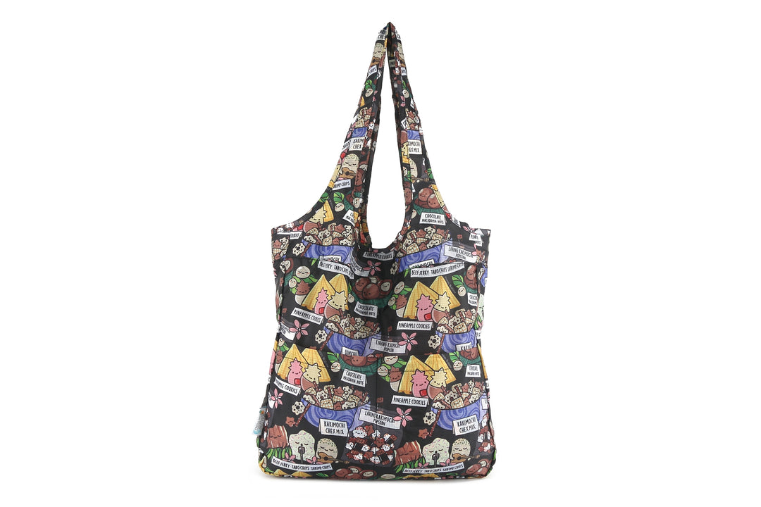 Foldable Bag Jacqueline Local Snacks Black