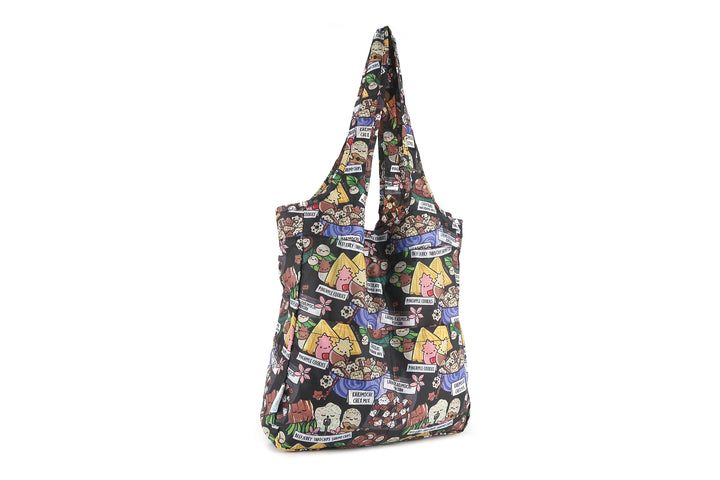 Foldable Bag Jacqueline Local Snacks Black