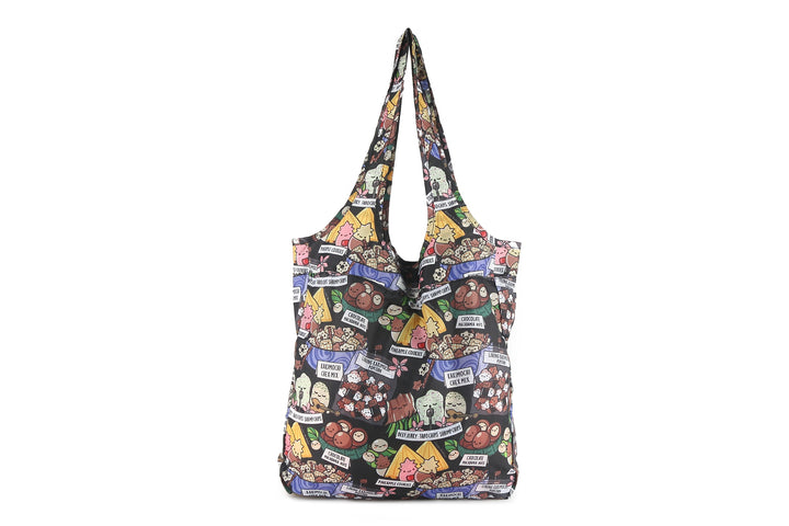 Foldable Bag Jacqueline Local Snacks Black