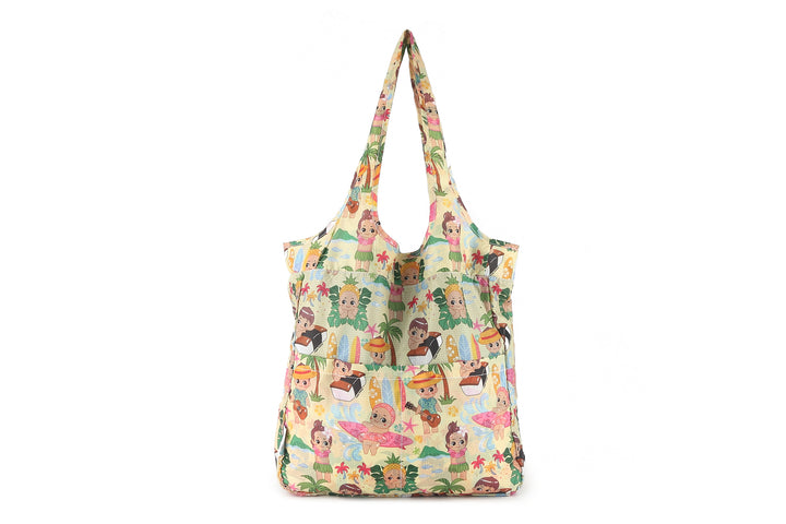 Foldable Bag Jacqueline Aloha Angels Beige