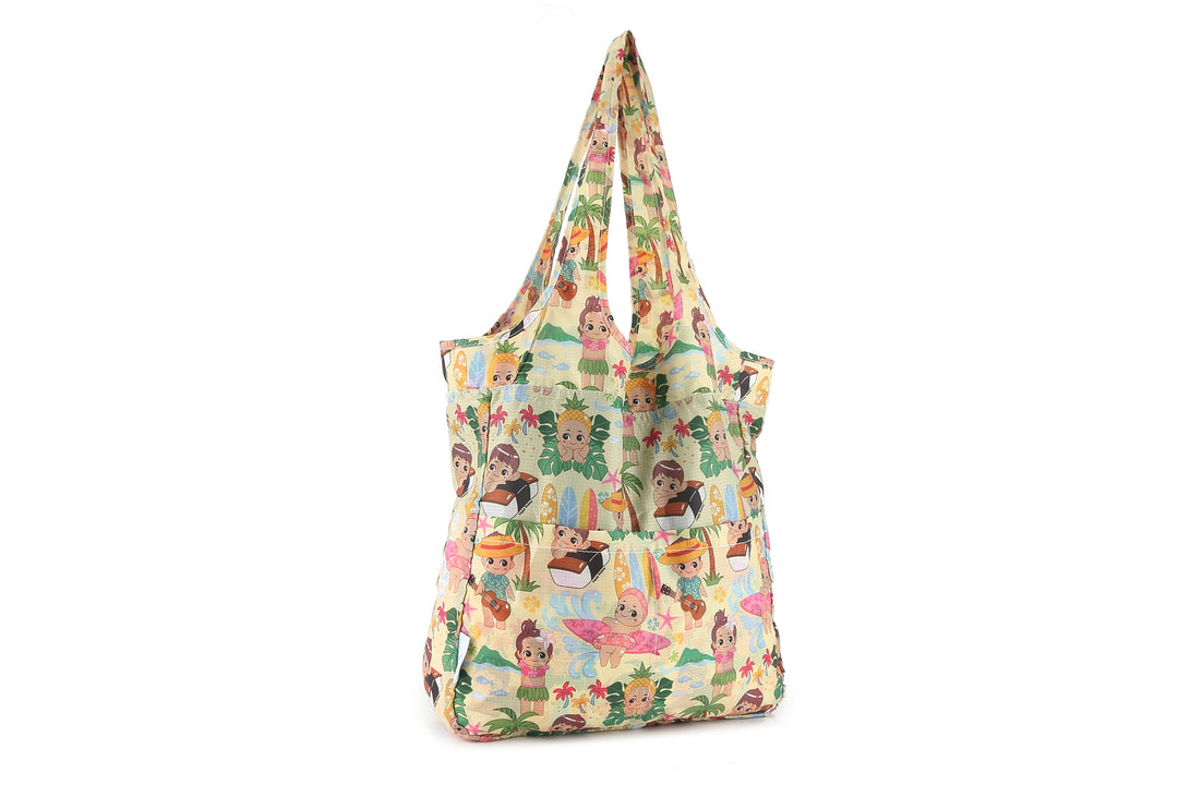 Foldable Bag Jacqueline Aloha Angels Beige