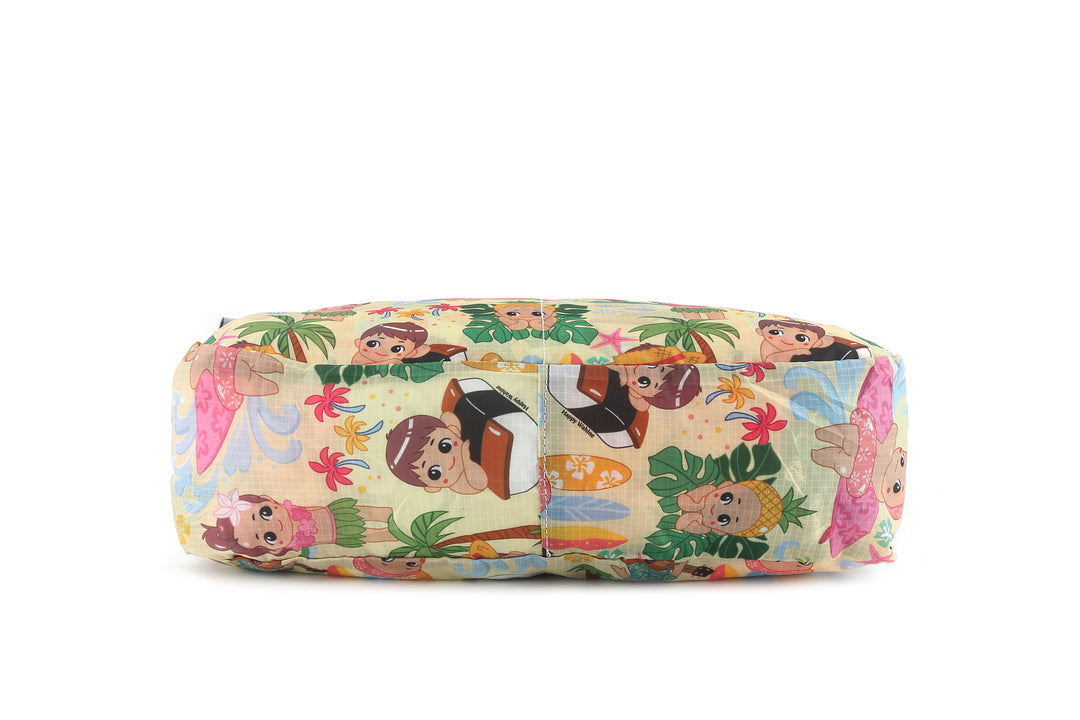 Foldable Bag Jacqueline Aloha Angels Beige