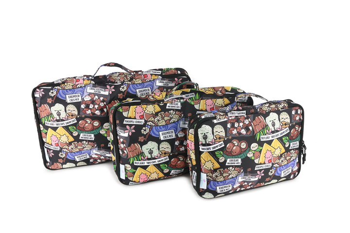 Packing Cubes Compression Local Snacks Black (3-pieces)