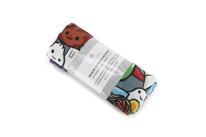 Baby Muslin Swaddle Craving Hawaii Grey
