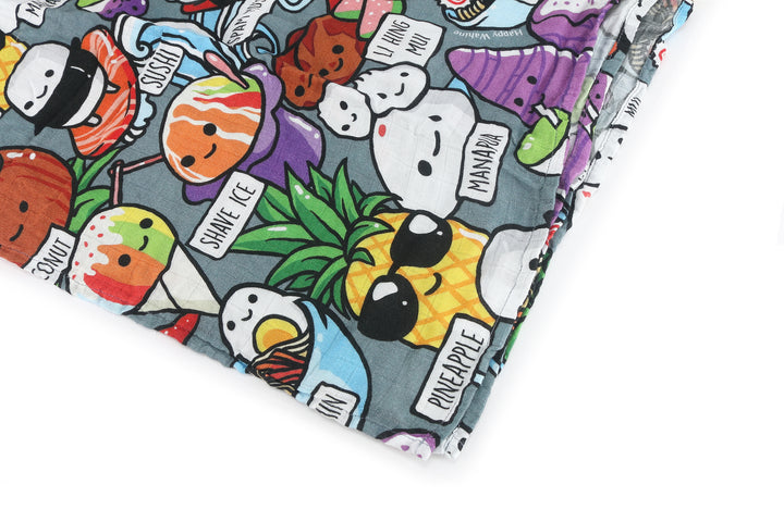 Baby Muslin Swaddle Craving Hawaii Grey