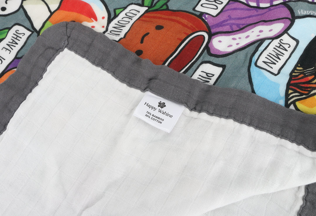 Baby Blanket Craving Hawaii Grey