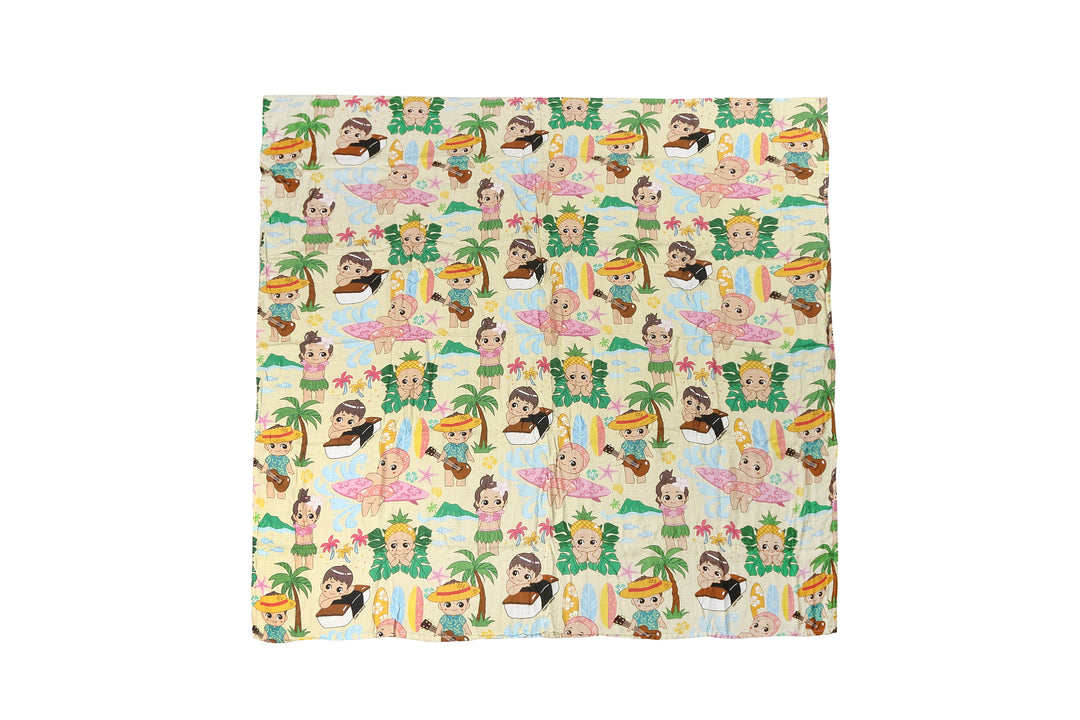 Baby Muslin Swaddle Angels Beige