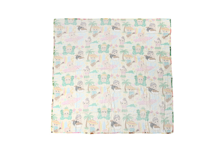 Baby Muslin Swaddle Angels Beige