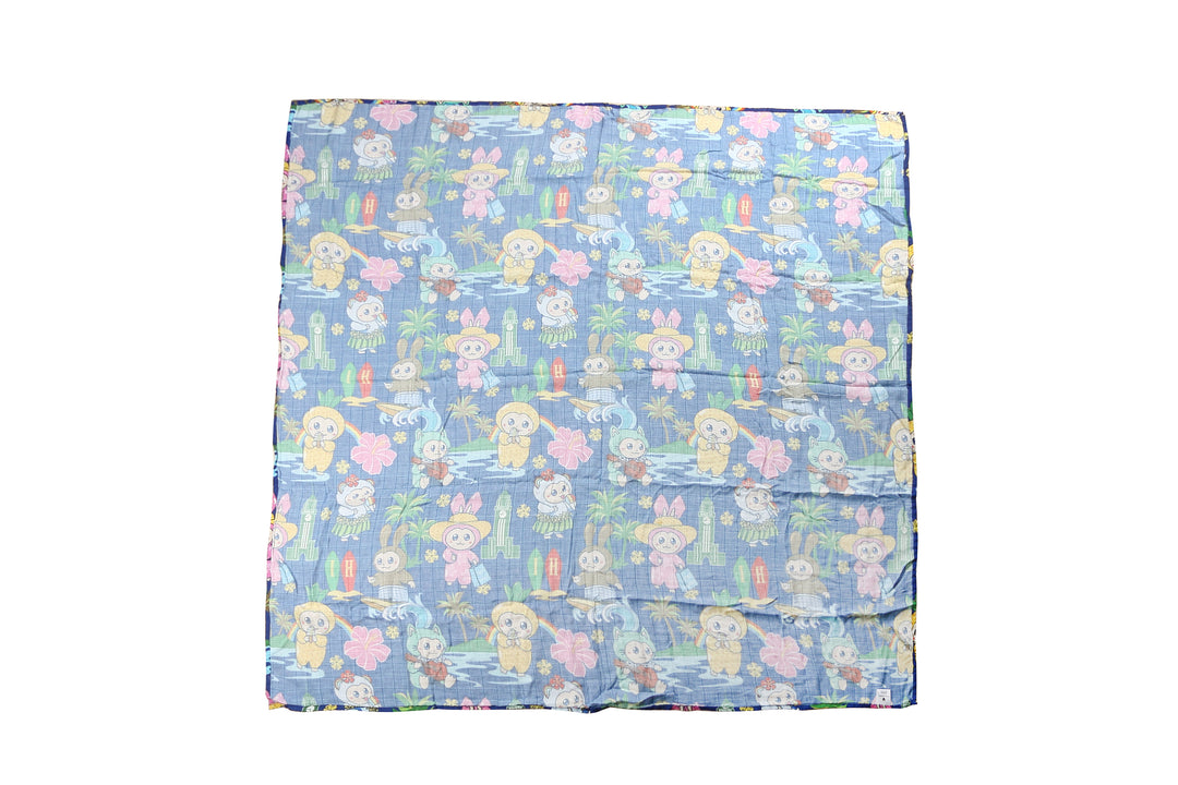 Baby Muslin Swaddle Aloha Monsters Navy