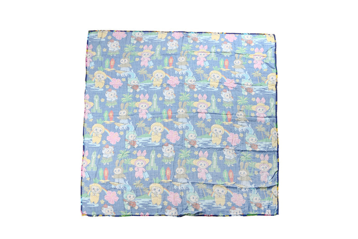 Baby Muslin Swaddle Aloha Monsters Navy